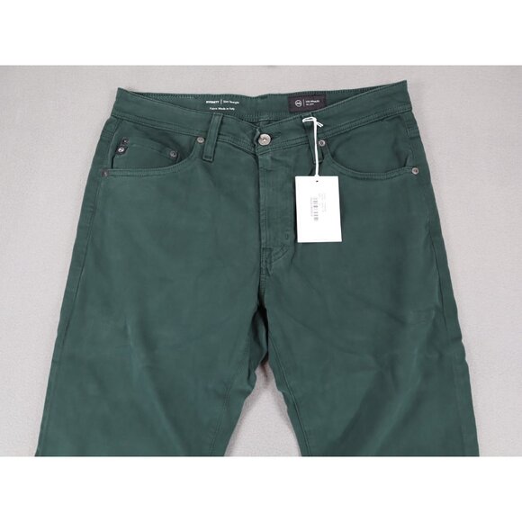 Adriano‎ Goldschmied The Everett Sueded Stretch Sateen Pants Green Men's 31X34 - Picture 3 of 9